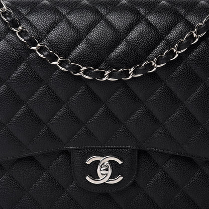 Chanel Caviar Quilted Maxi Double Flap Black 10 of 11