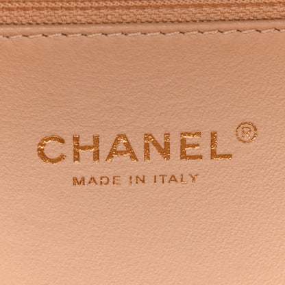 Chanel Caviar Quilted Large CC Filigree Vanity Case Beige 8 of 19