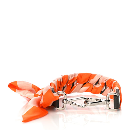 Fendi Calfskin Ribbon Lace Up Strap You Orange Light Pink 3 of 5