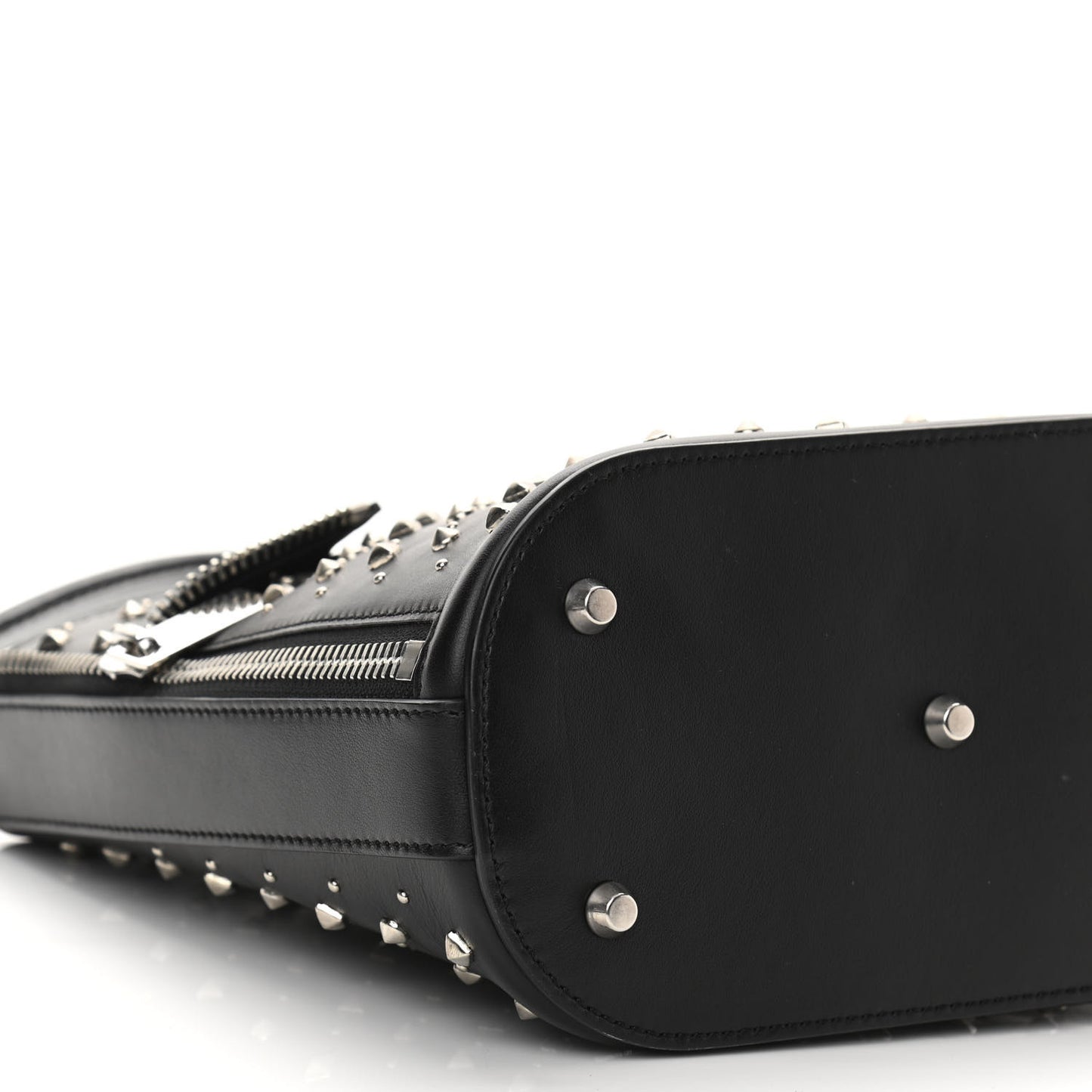 Calfskin Studded Crossbody Bag Black