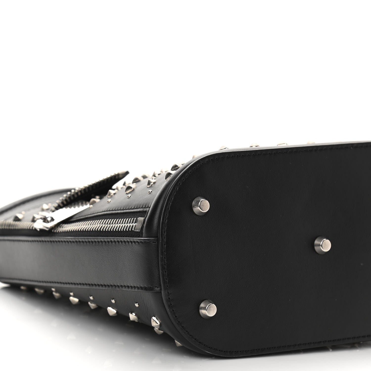 Alexander McQueen Calfskin Studded Crossbody Bag Black 8 of 15
