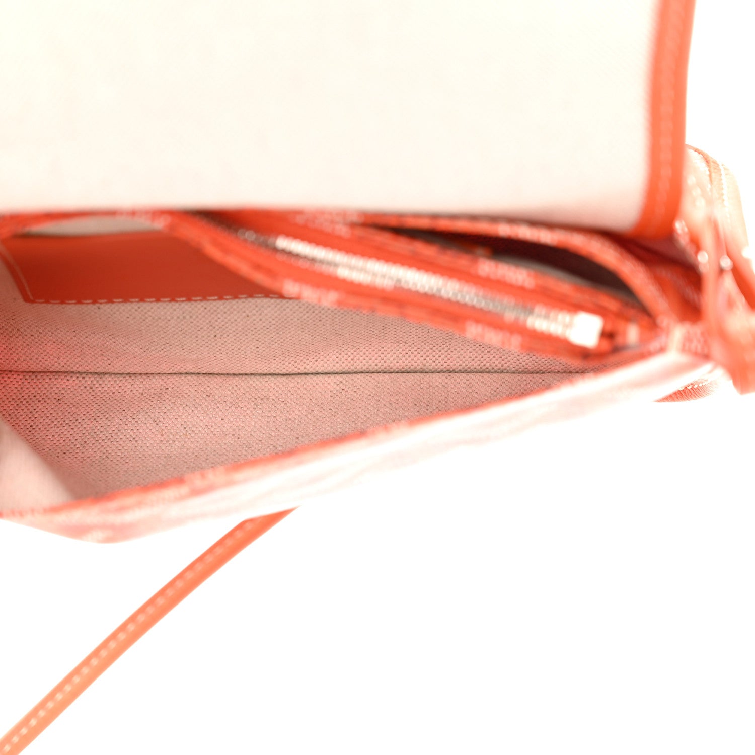 Goyard Goyardine Plumet Wallet Clutch Orange 8 of 11