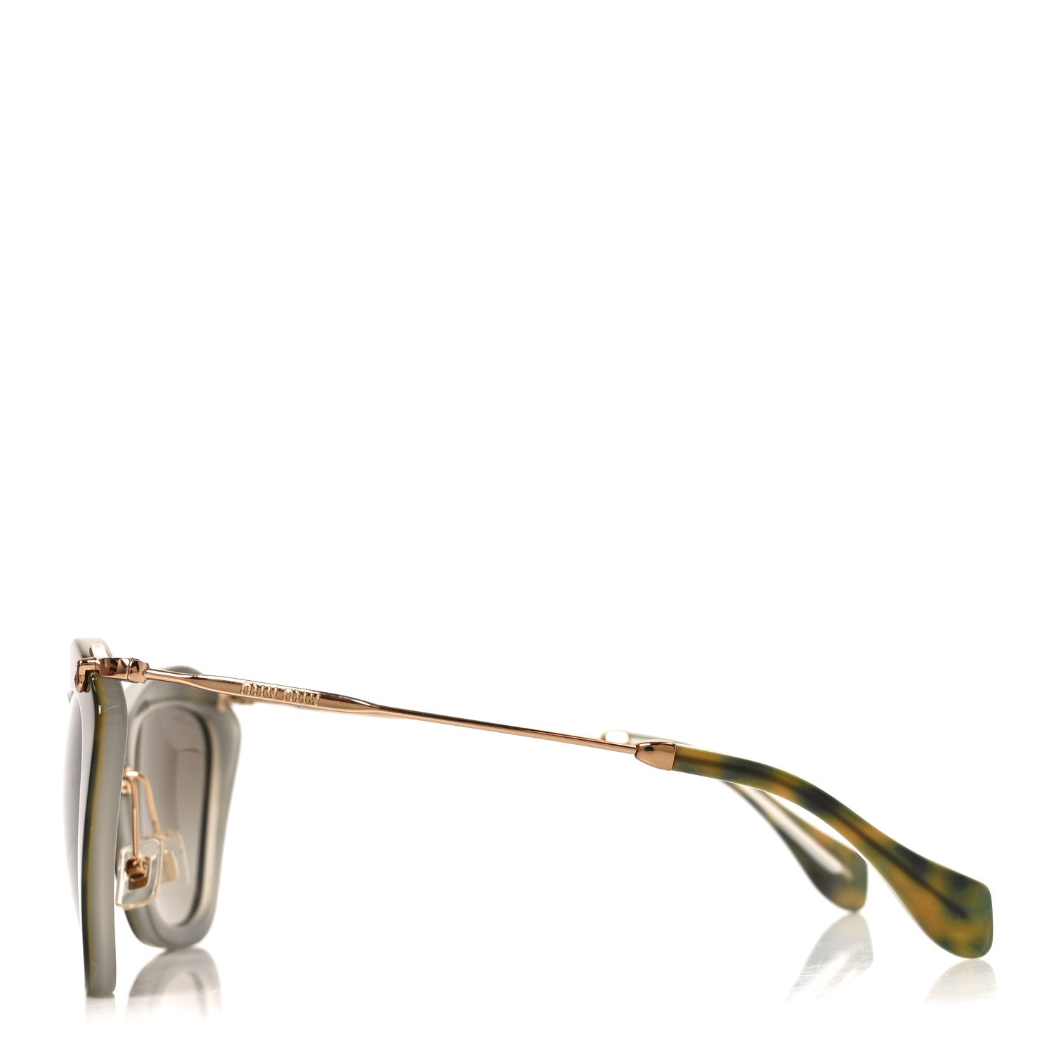 miu miu キャッツアイ サングラス SMU10N Miu Miu Acetate Metal Cat Eye Sunglasses SMU10N Tortoise 1871331