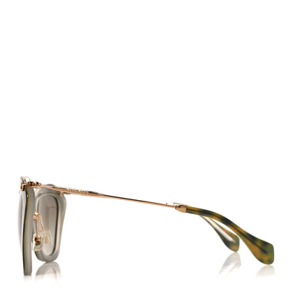 Miu Miu Acetate Metal Cat Eye Sunglasses SMU10N Tortoise 3 of 7