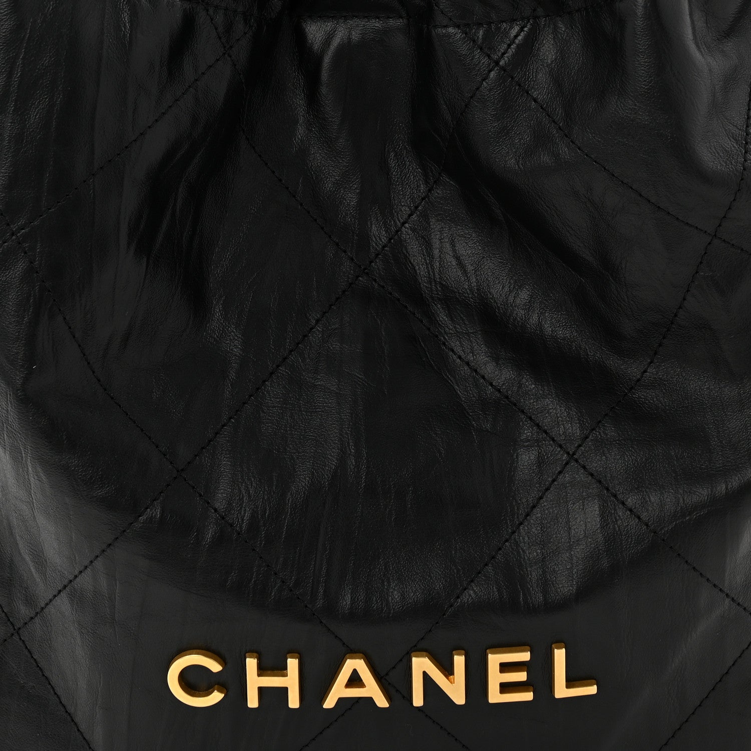 Chanel Crumpled Calfskin Quilted Chanel 22 Black 9 of 11