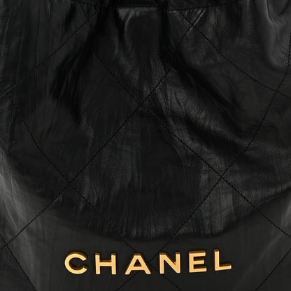 Chanel Crumpled Calfskin Quilted Chanel 22 Black 9 of 11