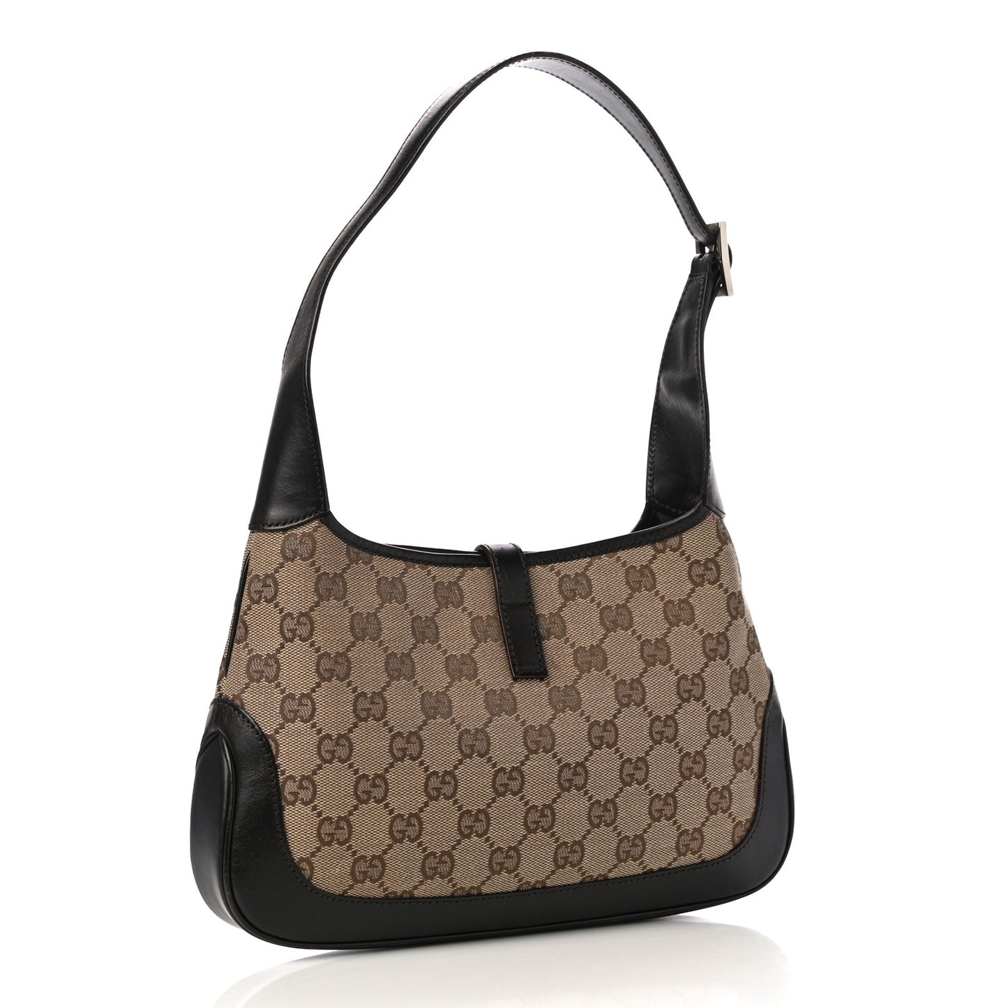 Monogram Web Small Jackie O Hobo Dark Brown
