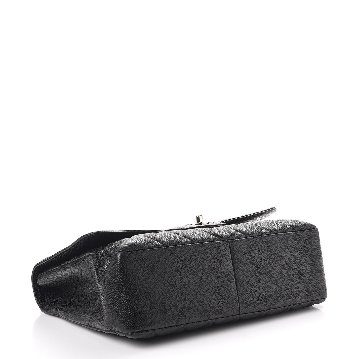 Caviar Quilted Jumbo Single Flap Black