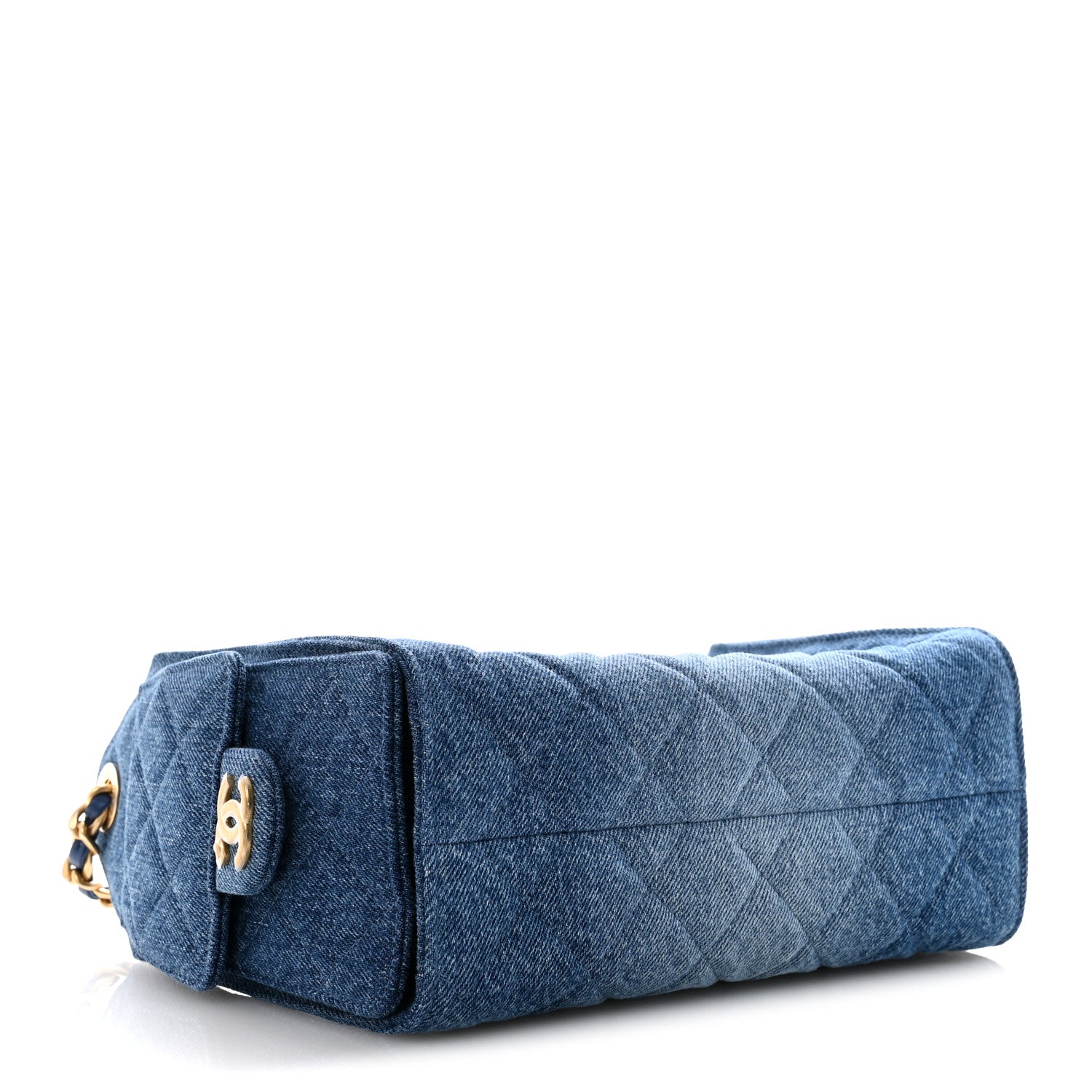 Chanel Washed Denim Quilted Mini Chanel 25 Handbag Blue 4 of 11