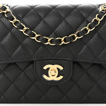 Chanel Caviar Quilted Small Double Flap Black 8 of 11
