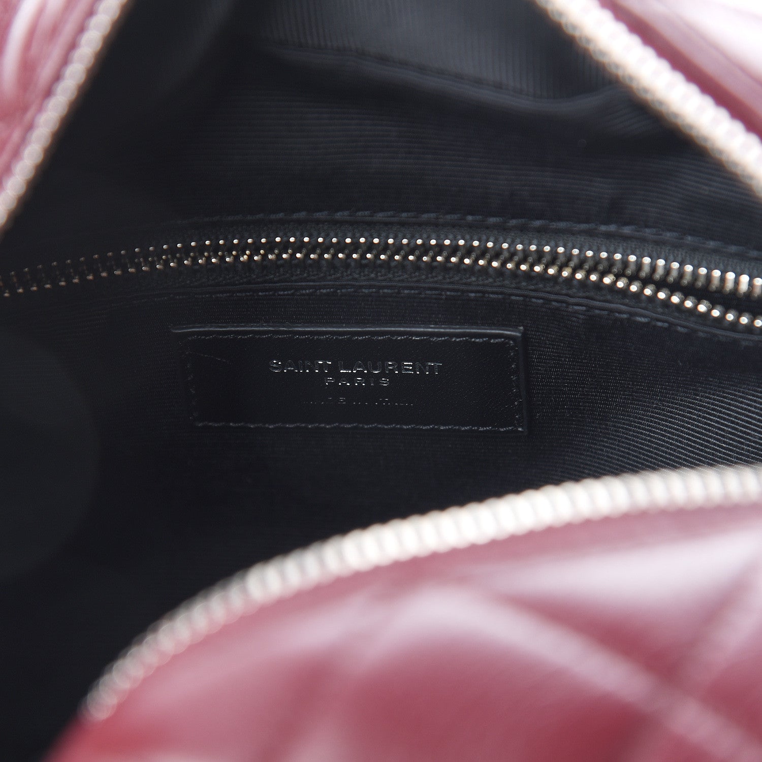 Saint Laurent Calfskin Y Quilted Monogram Small Loulou Bowling Bag Rouge Legion 5 of 8