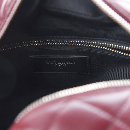 Saint Laurent Calfskin Y Quilted Monogram Small Loulou Bowling Bag Rouge Legion 5 of 8