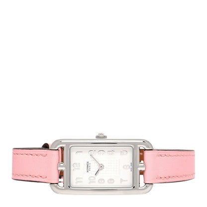 Hermes Stainless Steel Swift 20mm Nantucket Quartz Watch Rose Sakura 2 of 6