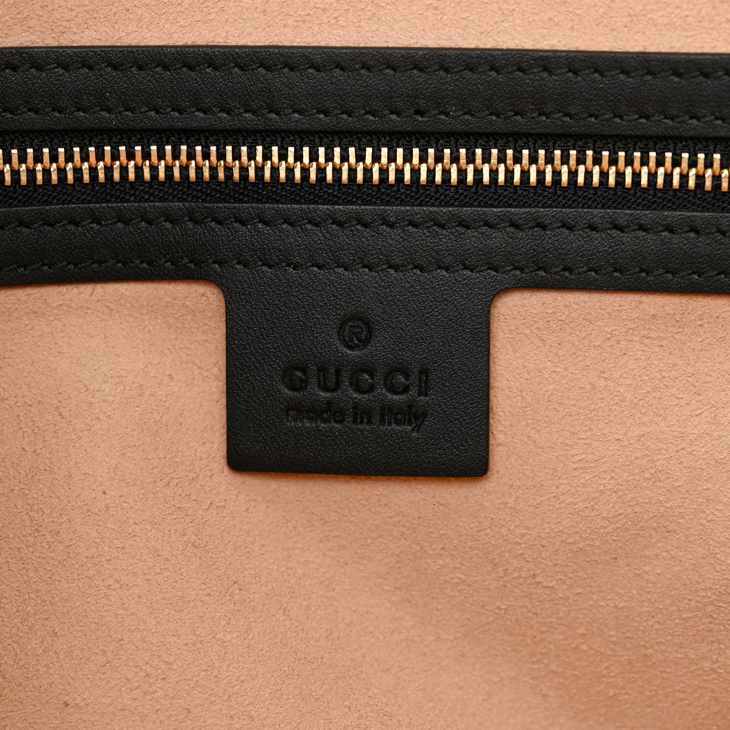 Gucci GG Supreme Monogram Bees Medium Padlock Tote Beige Oro Black 6 of 10