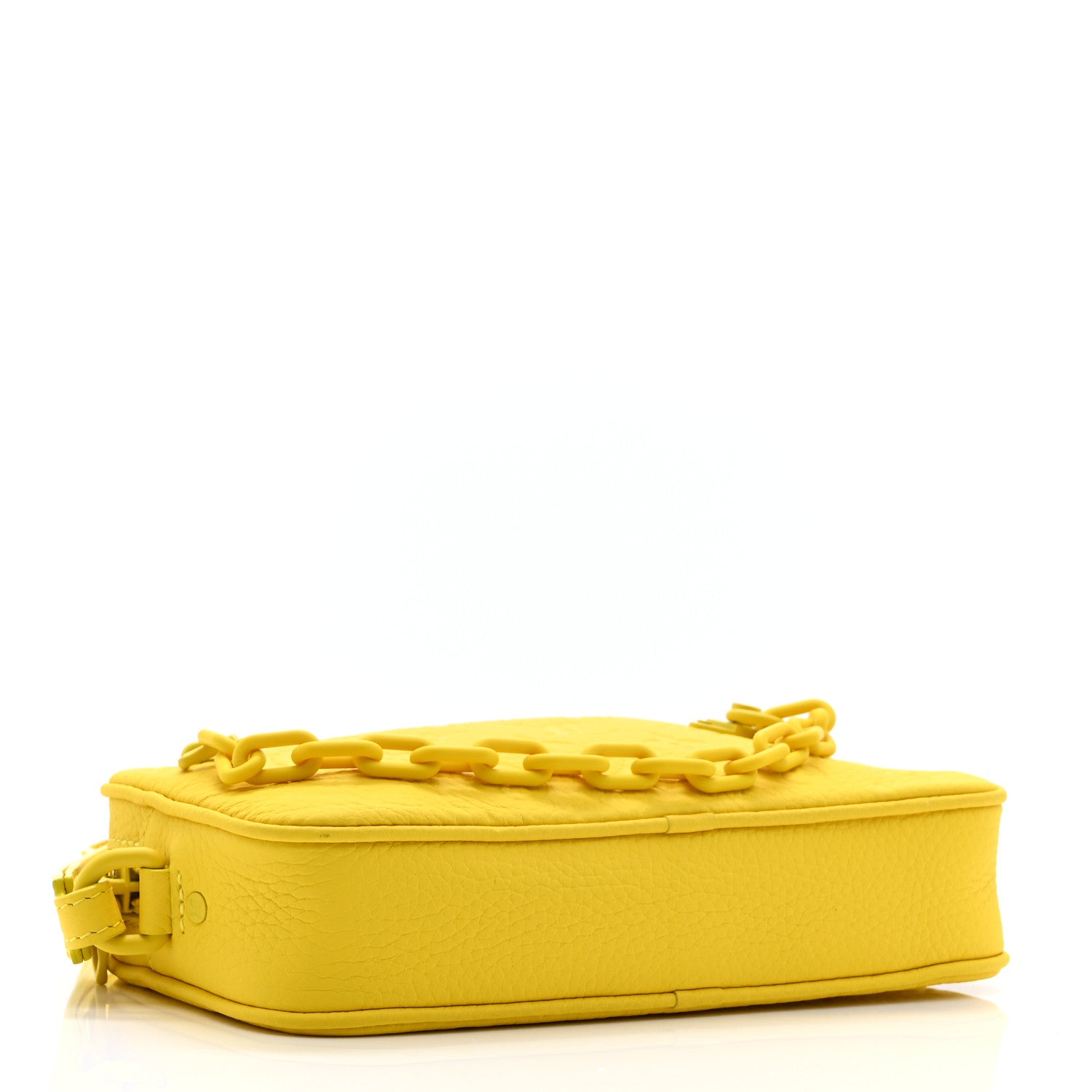 Louis Vuitton Taurillon Monogram Pochette Volga Yellow 4 of 9