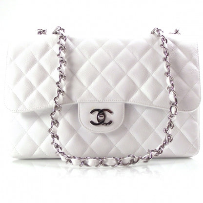 Chanel Caviar JUMBO Classic Flap White 1 of 11
