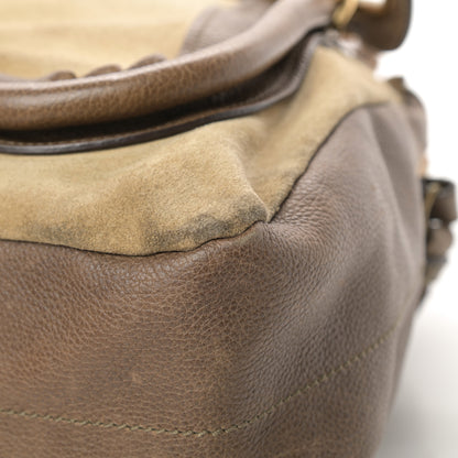 Chloe Suede Calfskin Large Paraty Khaki 10 of 17