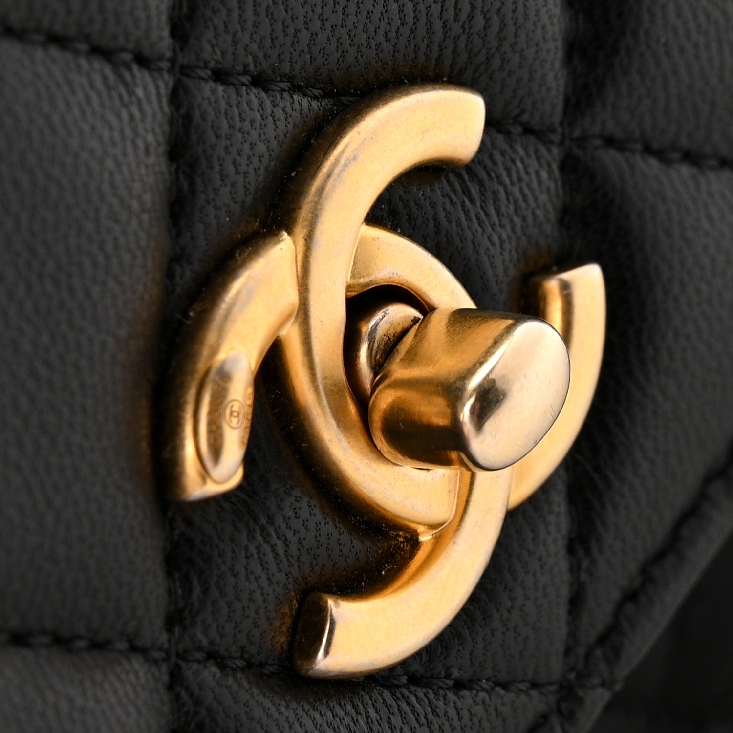 Chanel Lambskin Quilted CC Pearl Crush Wallet on Chain WOC Black 12 of 12