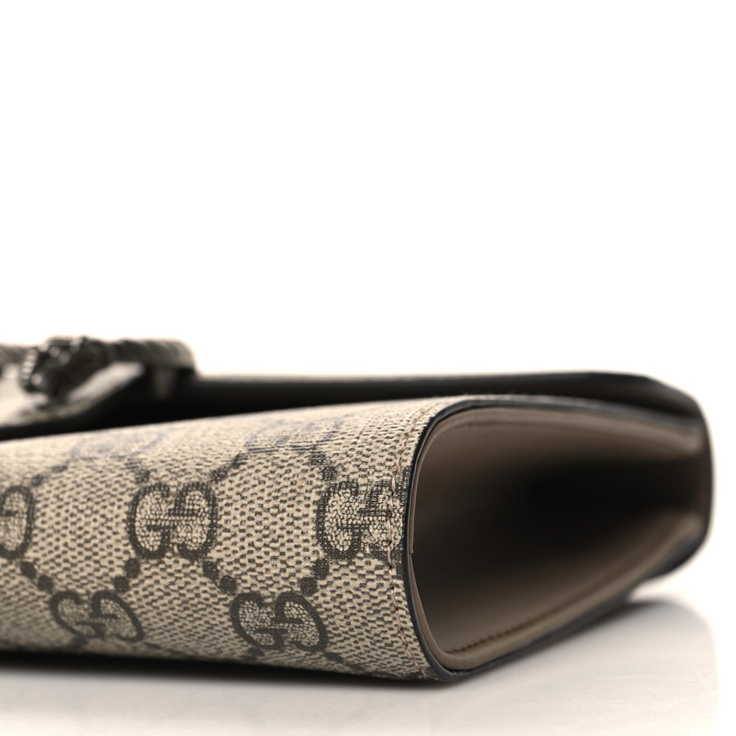 GG Supreme Monogram Dionysus Clutch Taupe