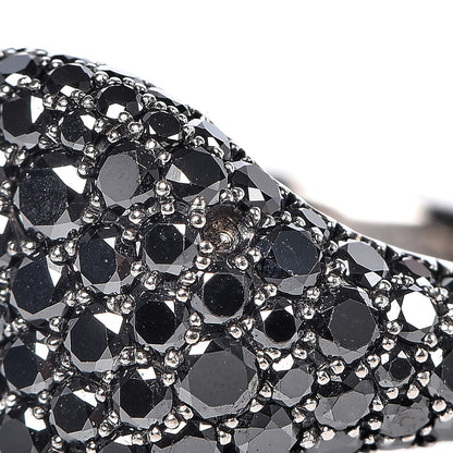 David Yurman 18K White Gold Black Diamond Pave Pinky Ring 45 3.5 6 of 7