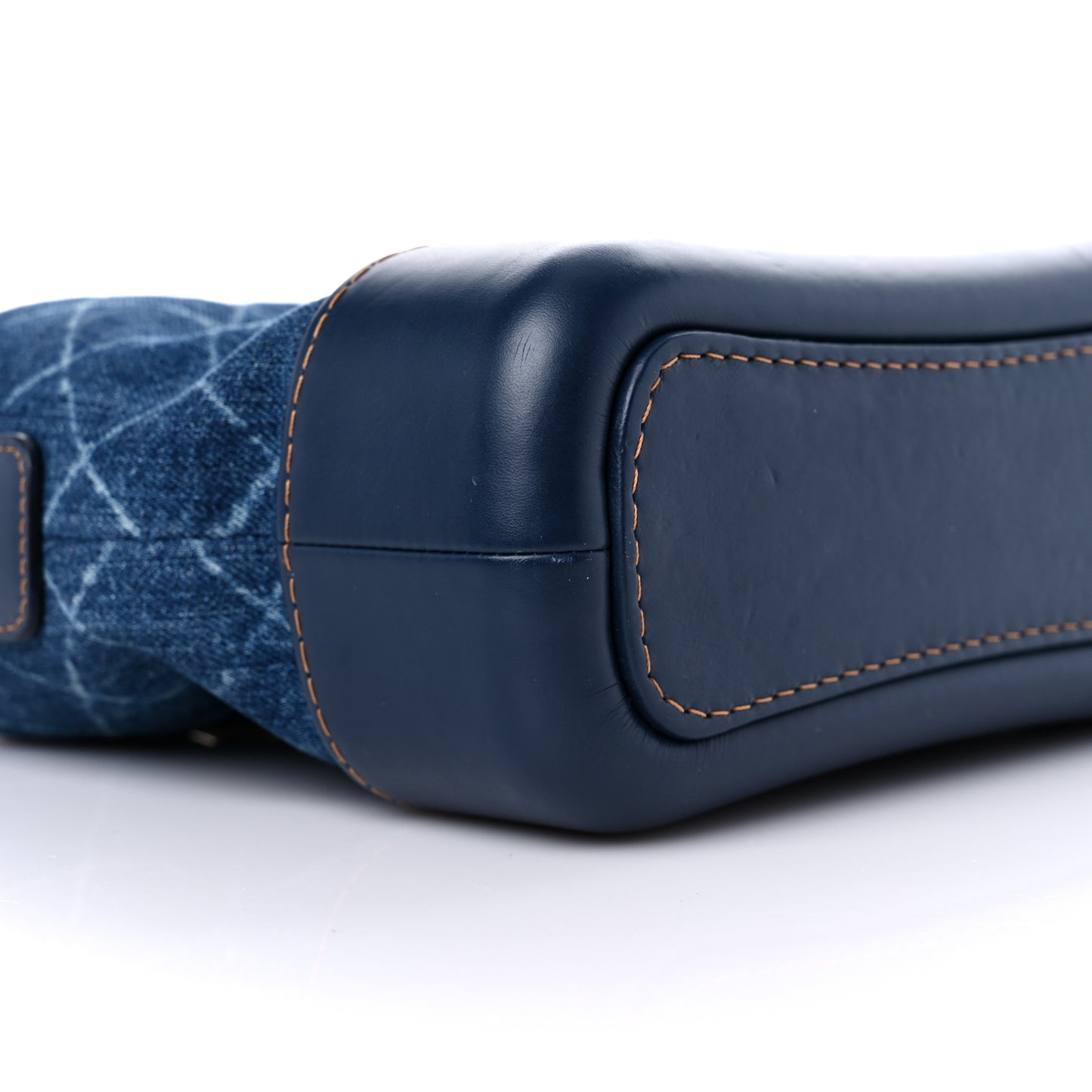 Denim Calfskin Small Gabrielle Hobo Blue