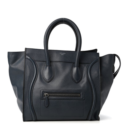 Celine Drummed Calfskin Mini Luggage Orage 1 of 4