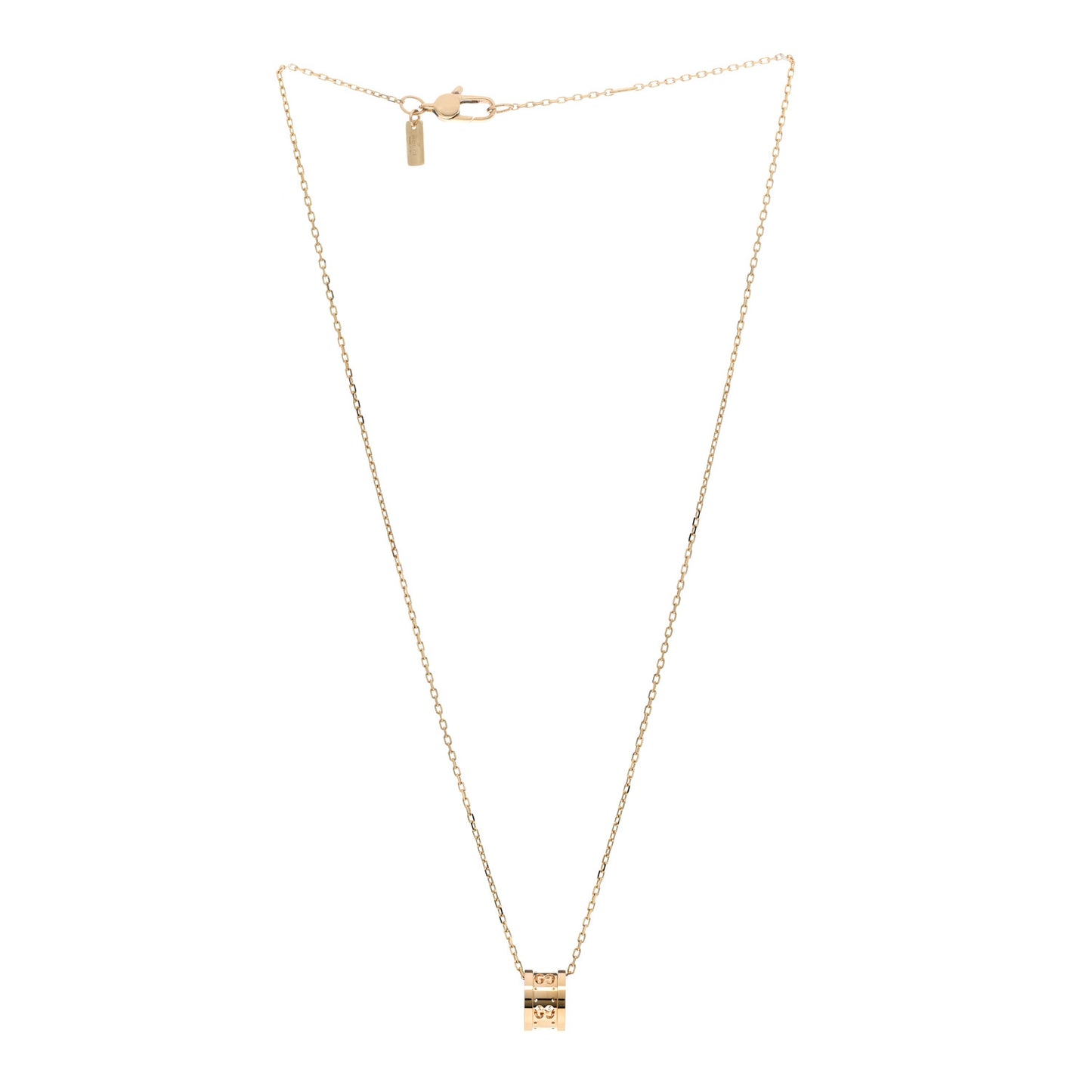 18K Yellow Gold Icon Twirl Pendant Necklace