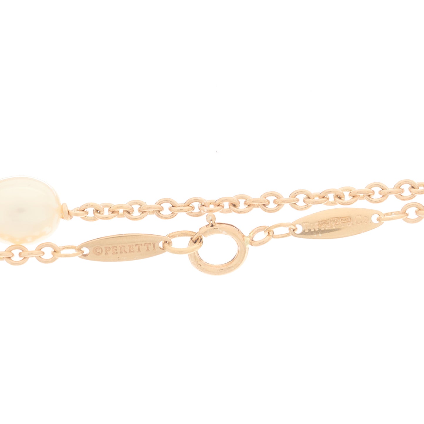 18K Yellow Gold Elsa Peretti Pearls By The Yard Sprinkle Necklace