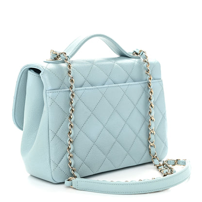 Chanel Caviar Quilted Medium Business Affinity Flap Light Blue 3 of 11