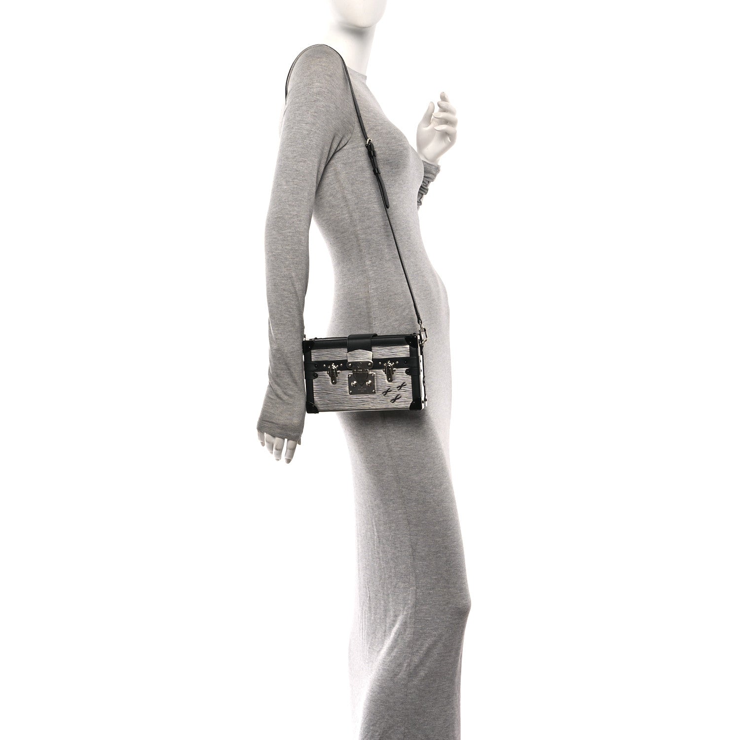 Louis Vuitton Epi Petite Malle Silver 2 of 10