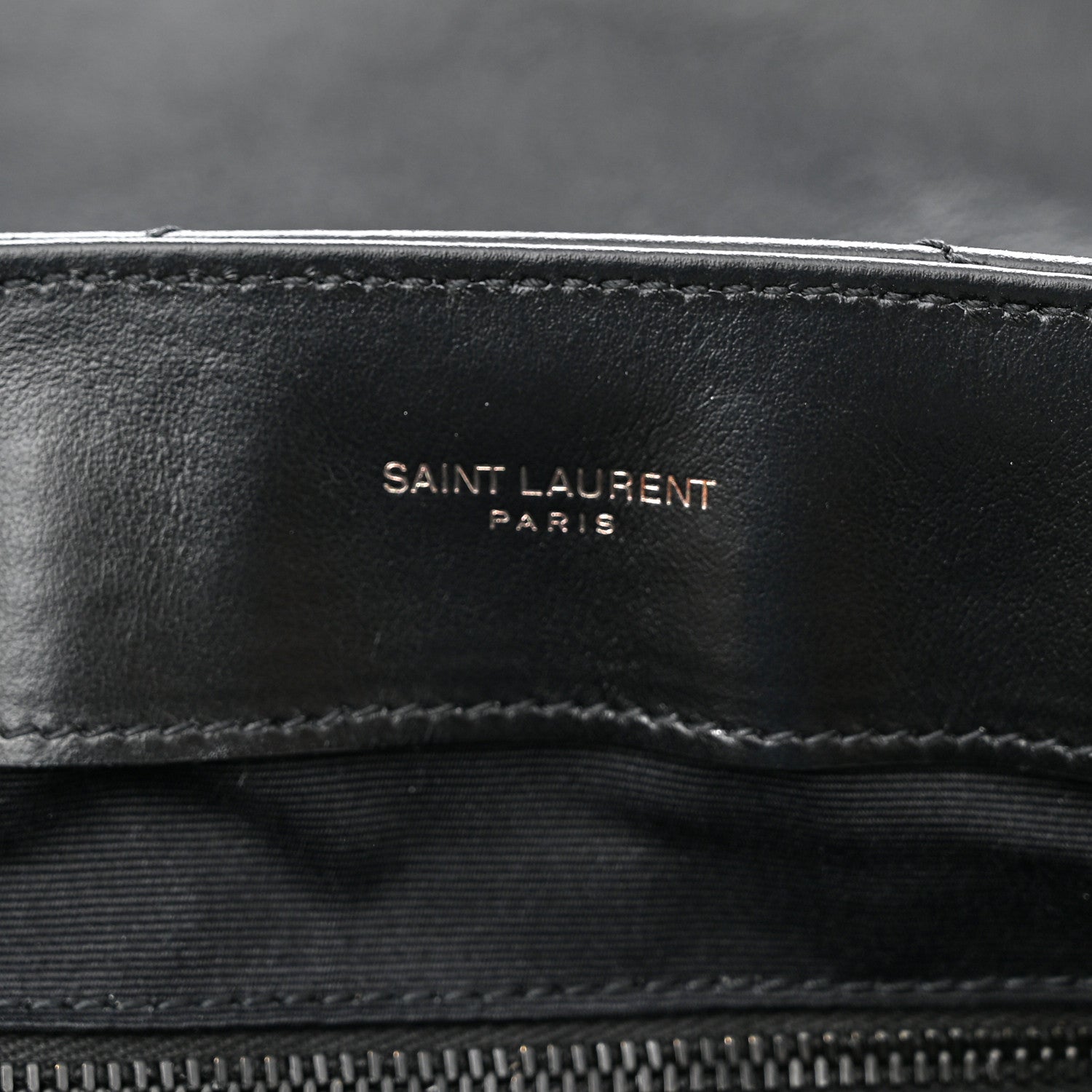 Saint Laurent Calfskin Y Quilted Monogram Monochrome Medium Loulou Chain Satchel Black 6 of 10