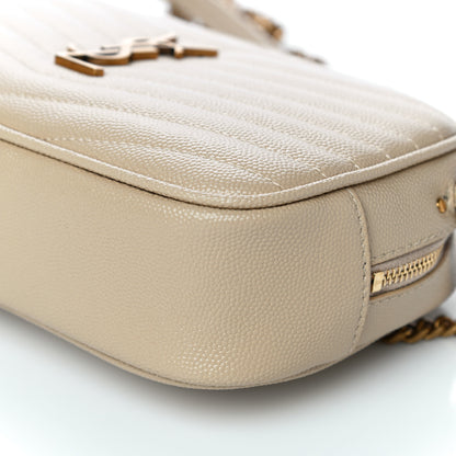 Saint Laurent Grain De Poudre Matelasse Monogram Mini Lou Camera Bag New Powder 10 of 14
