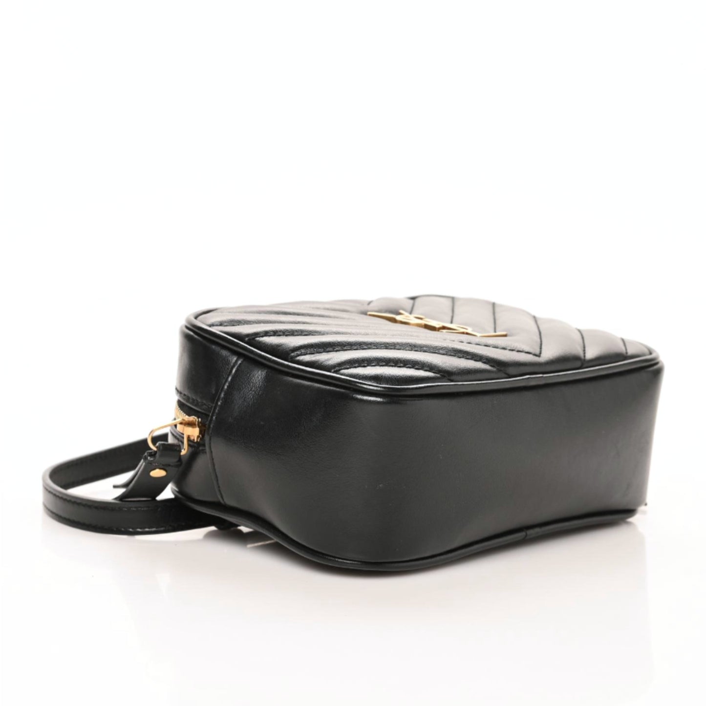 Calfskin Matelasse Monogram Lou Belt Bag Black