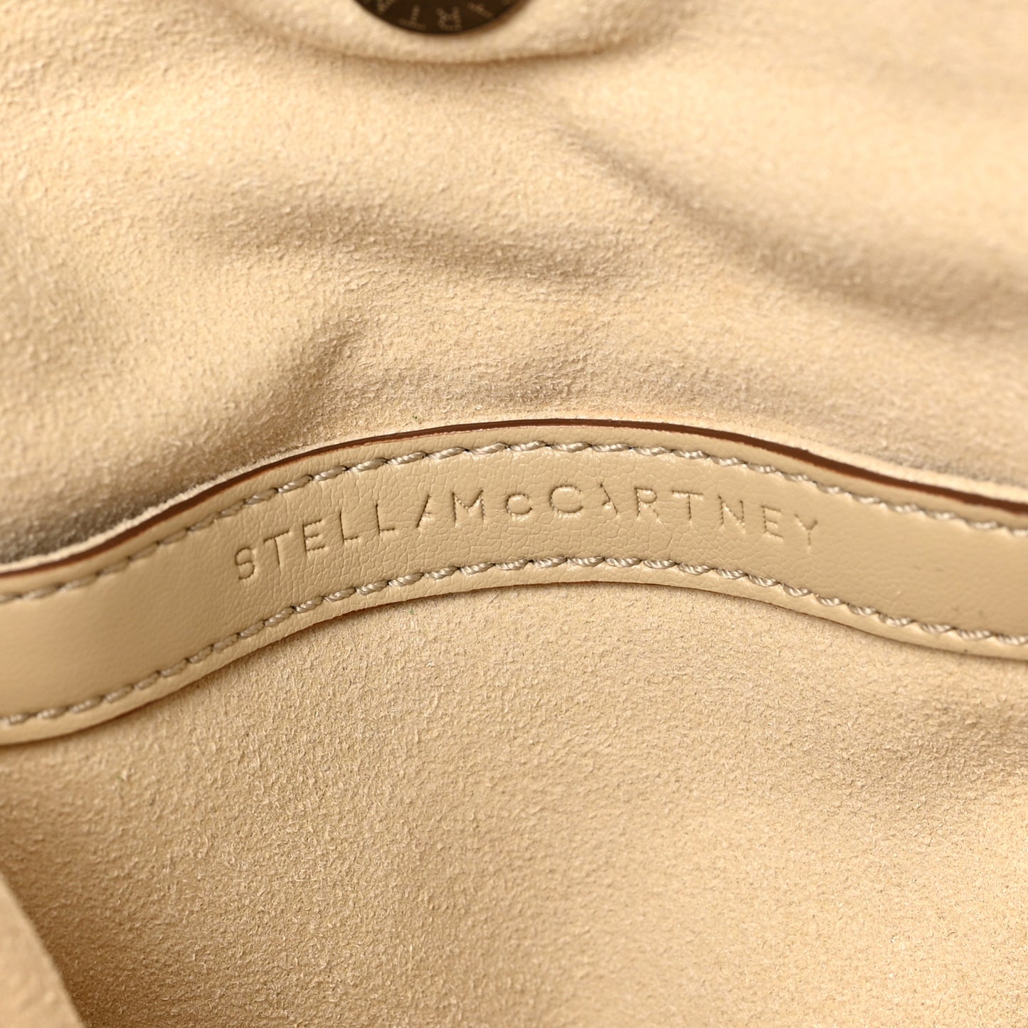 Raffia Mini Falabella Fold Over Tote Natural