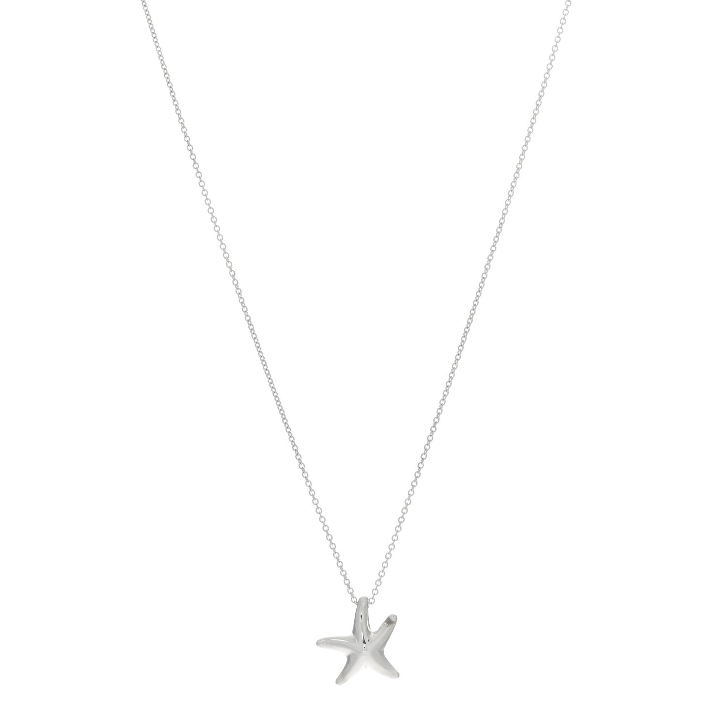 Sterling Silver 15mm Elsa Peretti Starfish Pendant Necklace