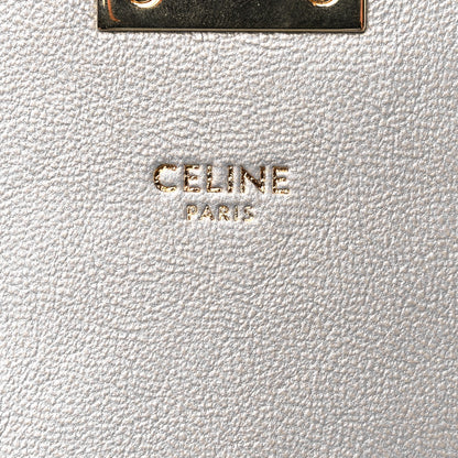 Celine Laminated Calfskin Quilted Medium C Bag Silver 6 of 10