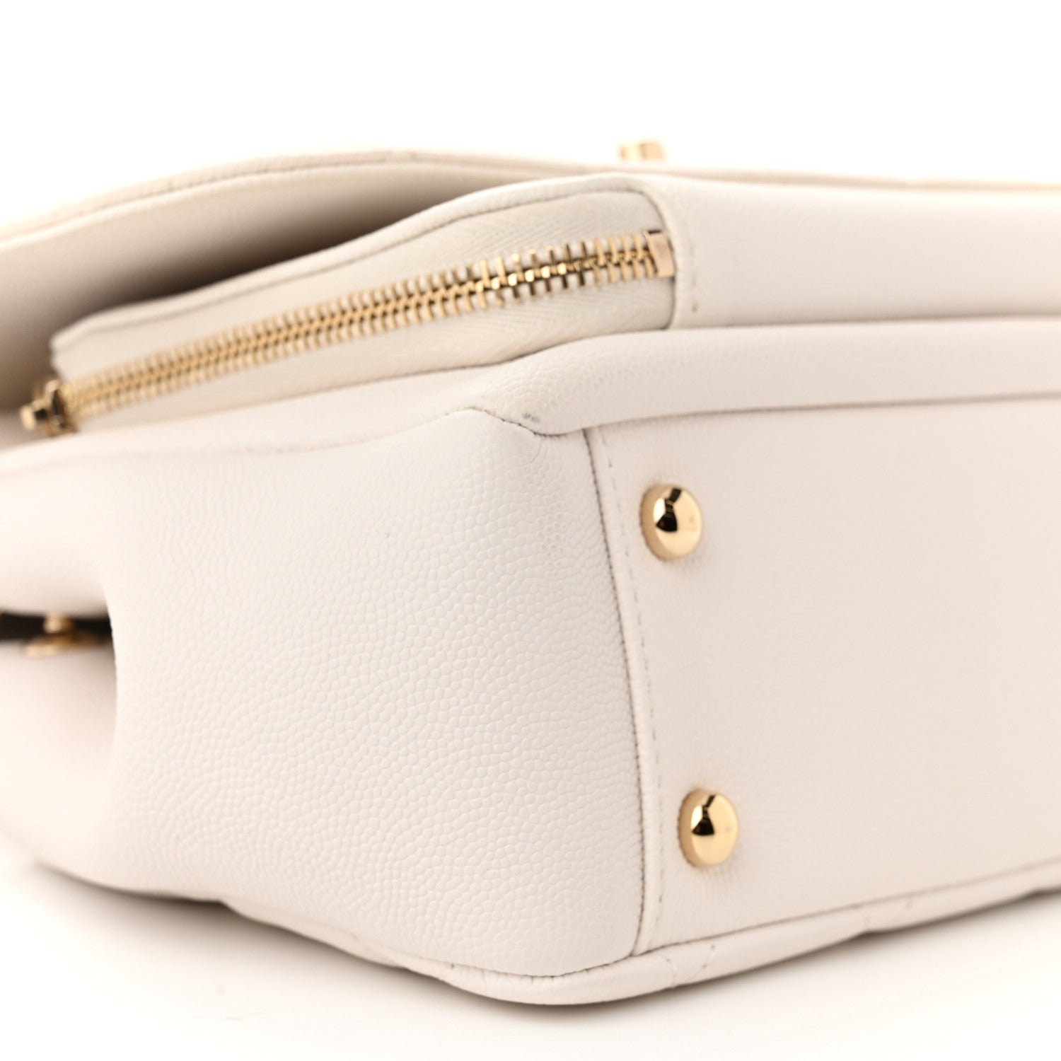 Chanel Caviar Quilted Medium Business Affinity Flap White 9 of 12