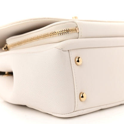 Chanel Caviar Quilted Medium Business Affinity Flap White 9 of 12