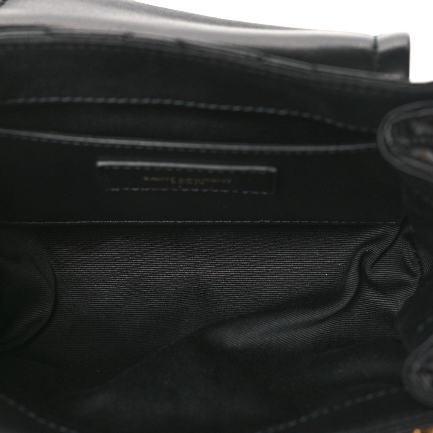 Lambskin Quilted Monogram Mini Nolita Black