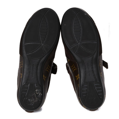 Louis Vuitton Suede Monogram Globe Trotter Sneakers 8 5 of 15