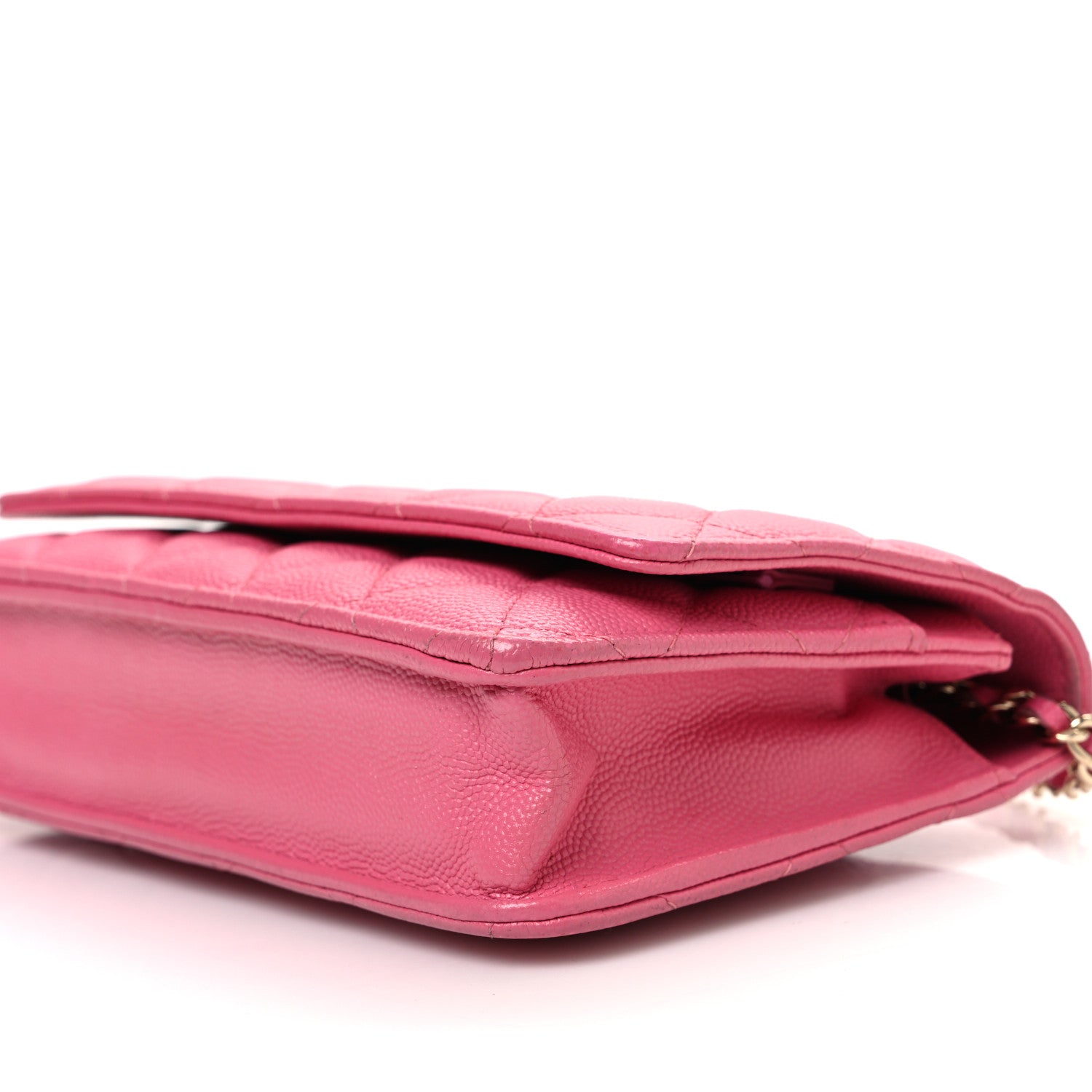 Chanel Caviar Quilted Wallet on Chain WOC Pink 11 of 13