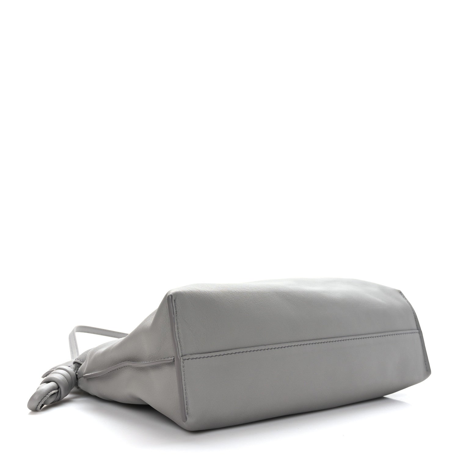 Loewe Calfskin Mini Flamenco Knot Clutch Pearl Grey 4 of 9