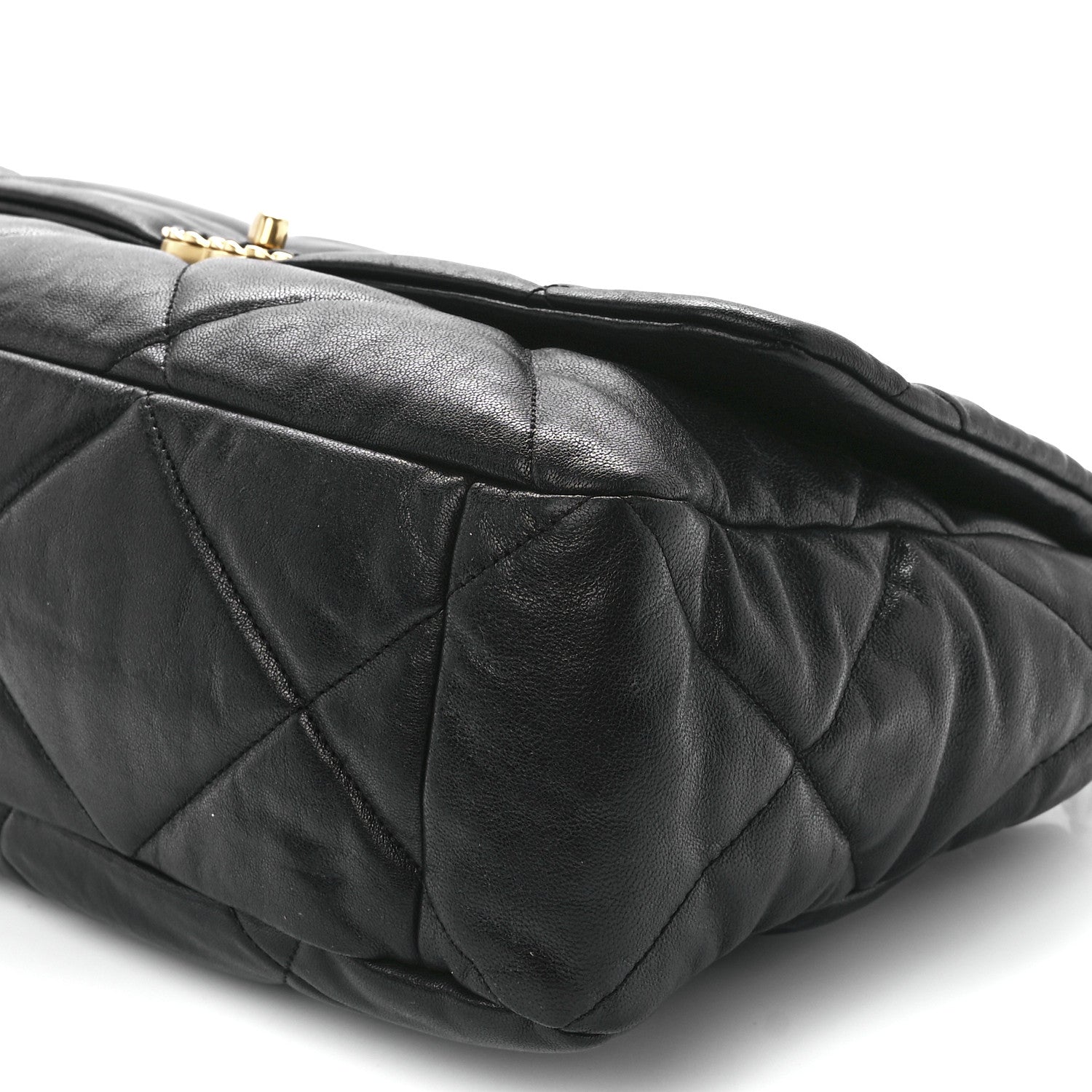 Chanel Lambskin Quilted Maxi Chanel 19 Flap Black 11 of 11