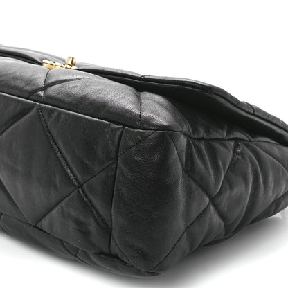 Chanel Lambskin Quilted Maxi Chanel 19 Flap Black 11 of 11