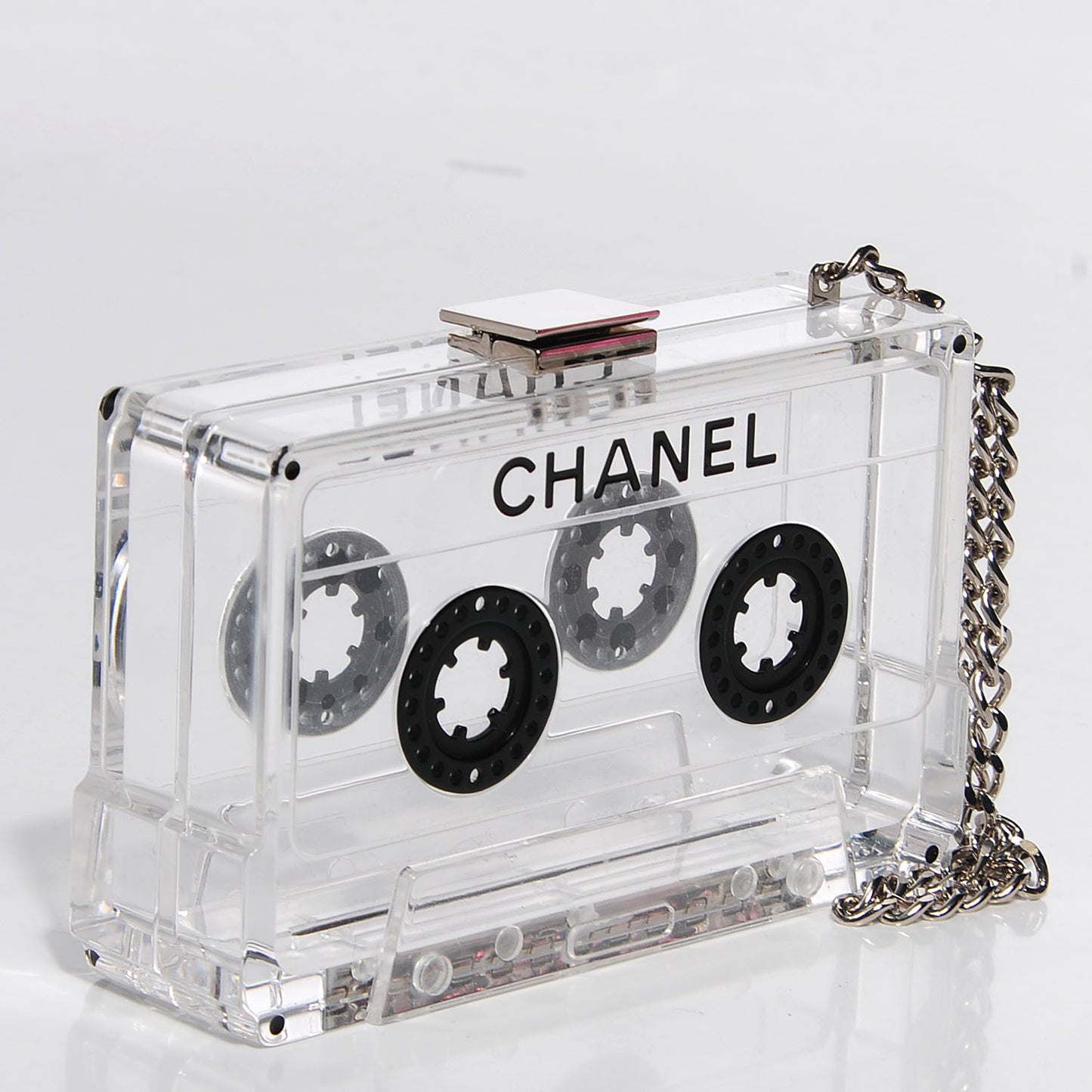 Lucite Cassette Clutch