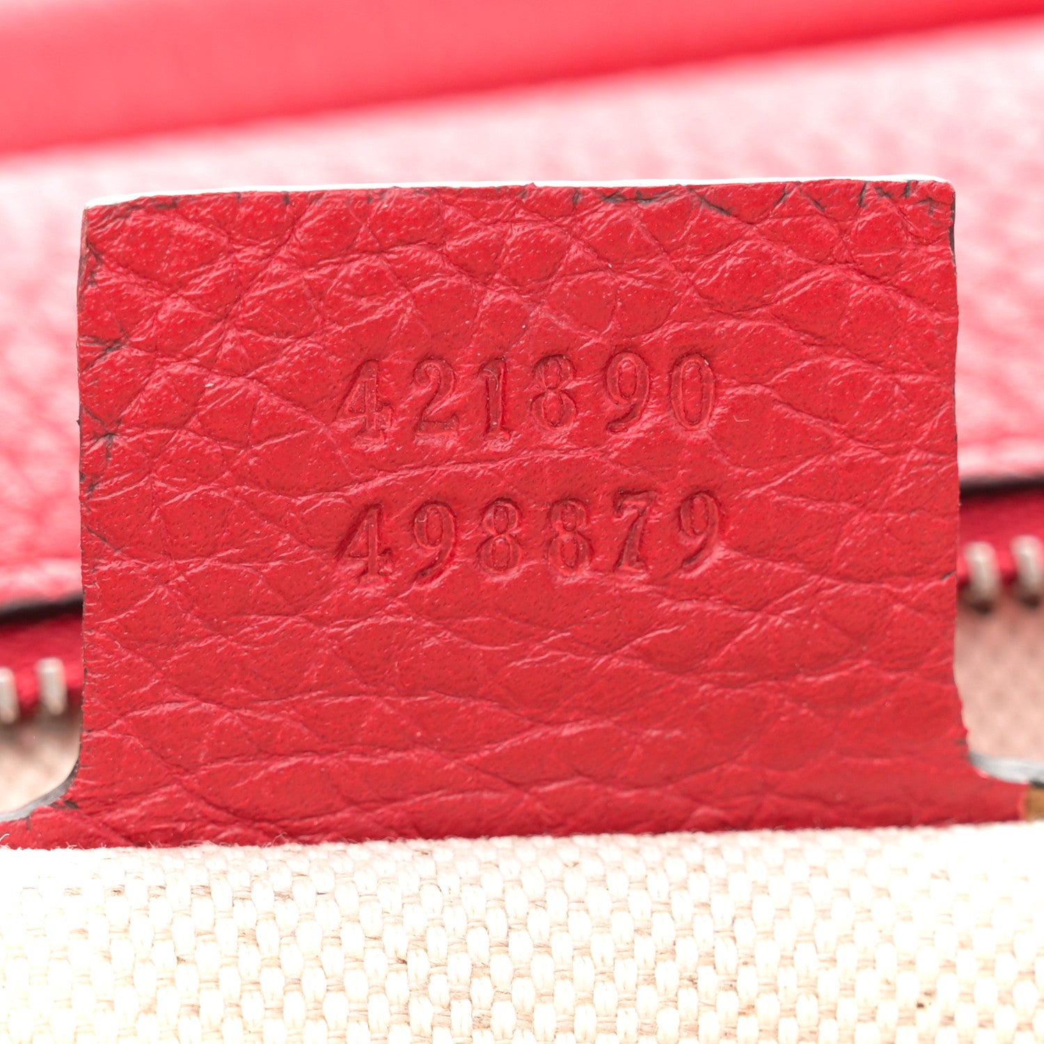 Gucci Calfskin Small GG Marmont Top Handle Bag Vulcanic Red 7 of 13