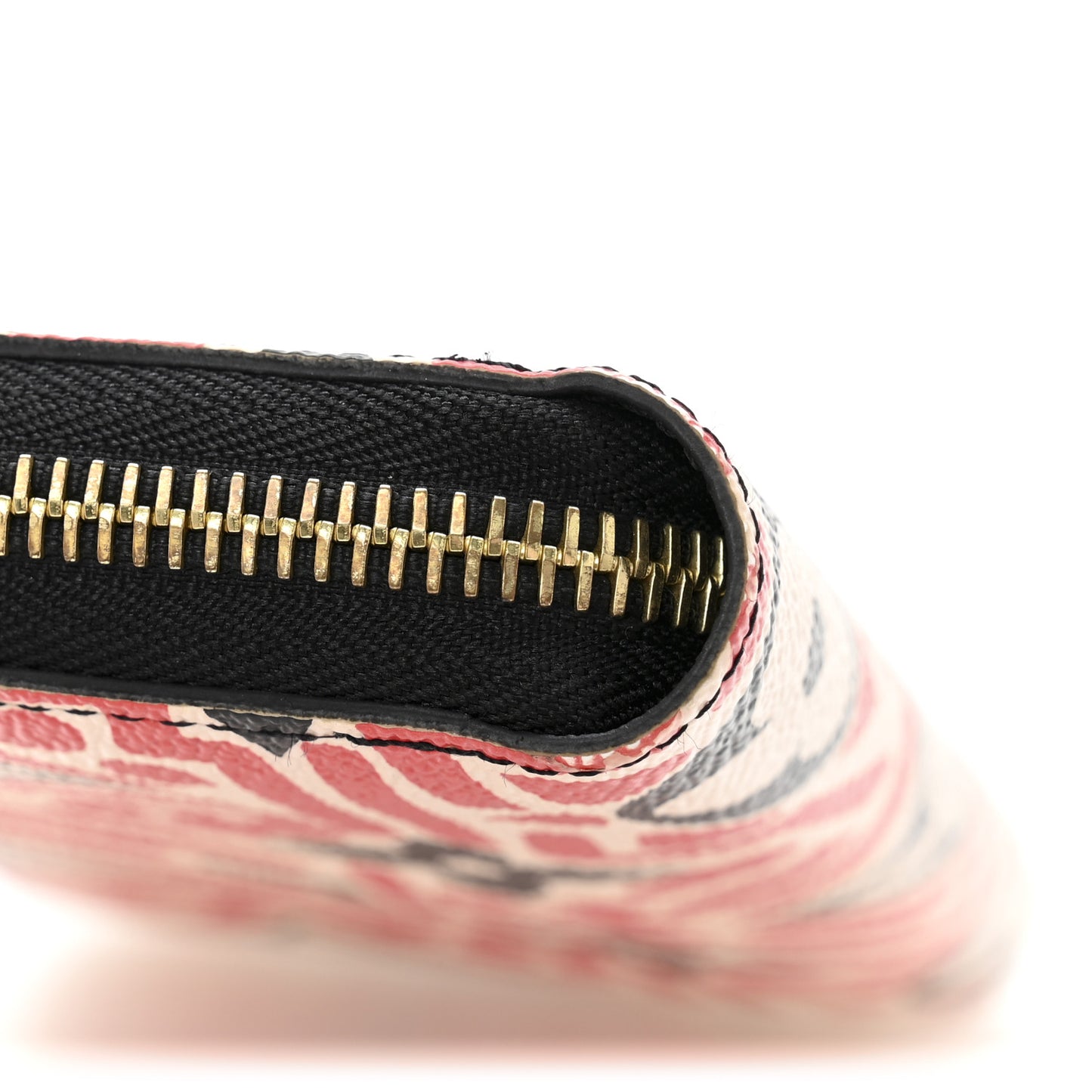 Monogram Giant Crafty Zippy Wallet Creme Rouge Black