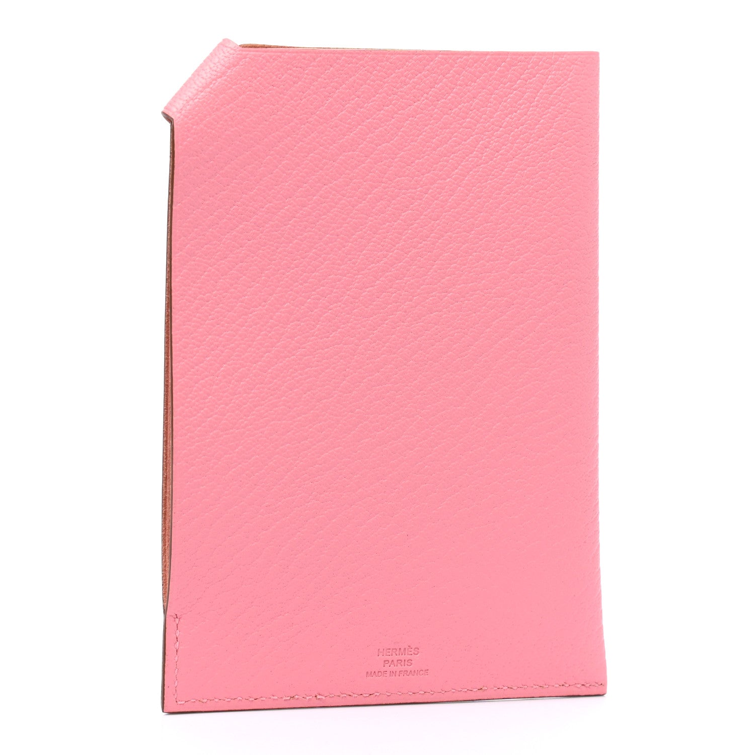 Hermes Chevre Mysore Tarmac PM Passport Holder Rose Confetti 3 of 7