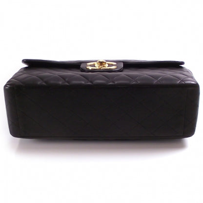 Chanel Vintage Leather Jumbo Classic Flap Black 5 of 13