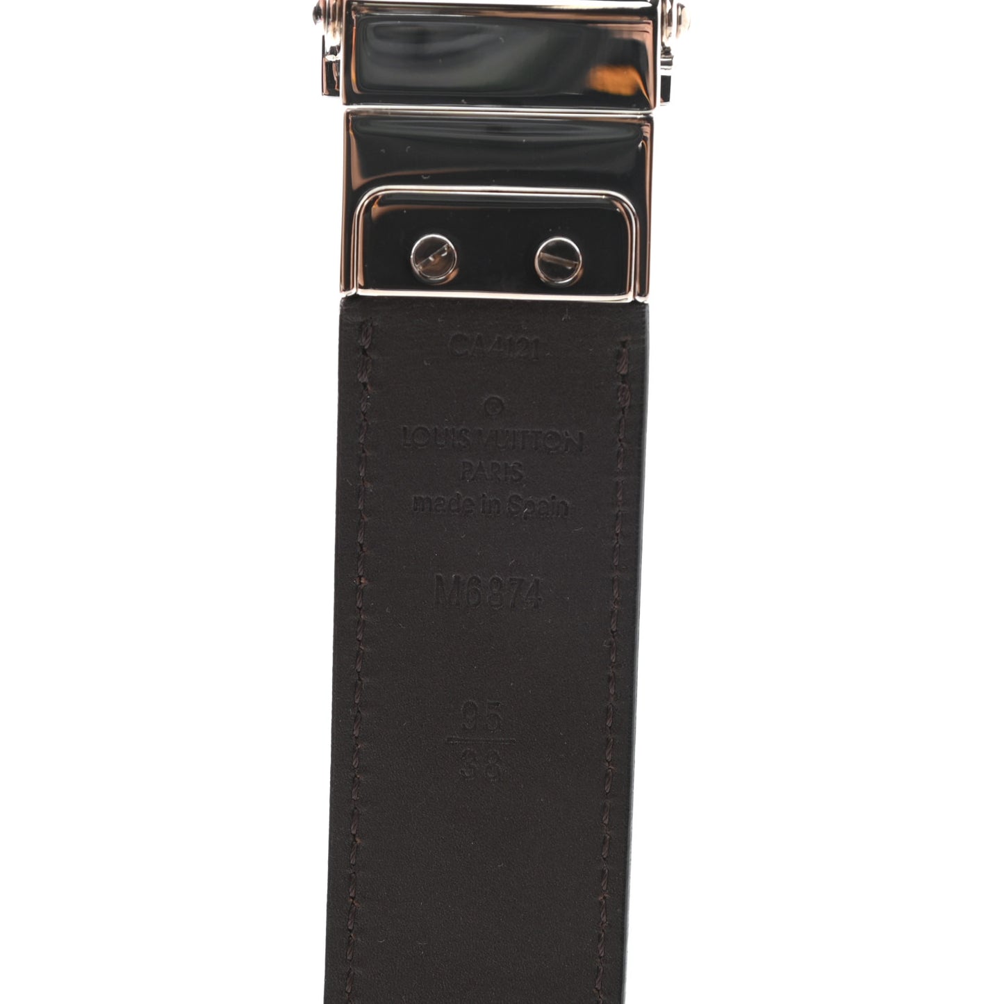 Calfskin 30mm Reversible Belt 95 38 Black Dark Brown